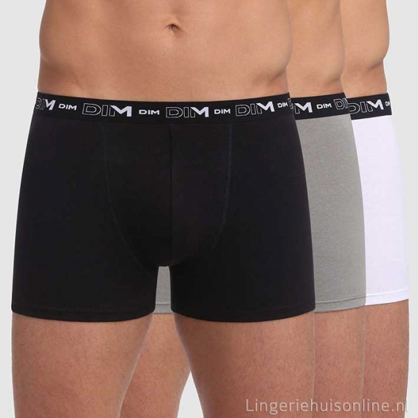 DIM ondergoed heren shorts D6596 grijs wit zwart | Gratis verzending* |  Lingeriehuisonline