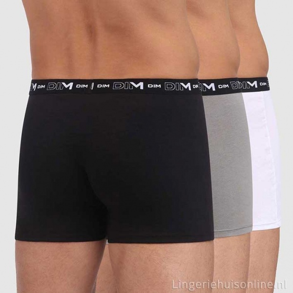 DIM ondergoed heren shorts D6596 grijs wit zwart | Gratis verzending* |  Lingeriehuisonline