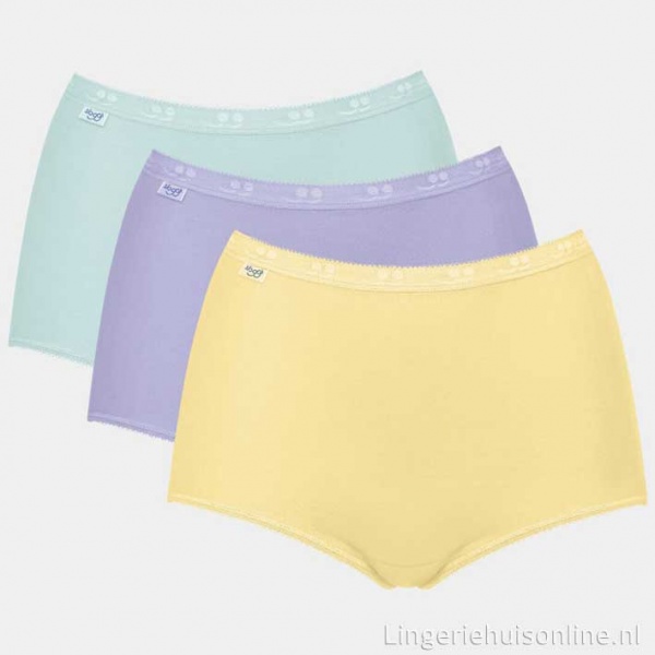 Sloggi basic + gekleurde maxi dames slips M011 Y5 | Gratis verzending* |  Lingeriehuisonline
