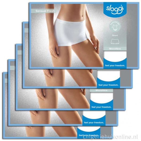 Sloggi dames shorts sensual fresh 10092845 microfibre | Gratis verzending*  | Lingeriehuisonline